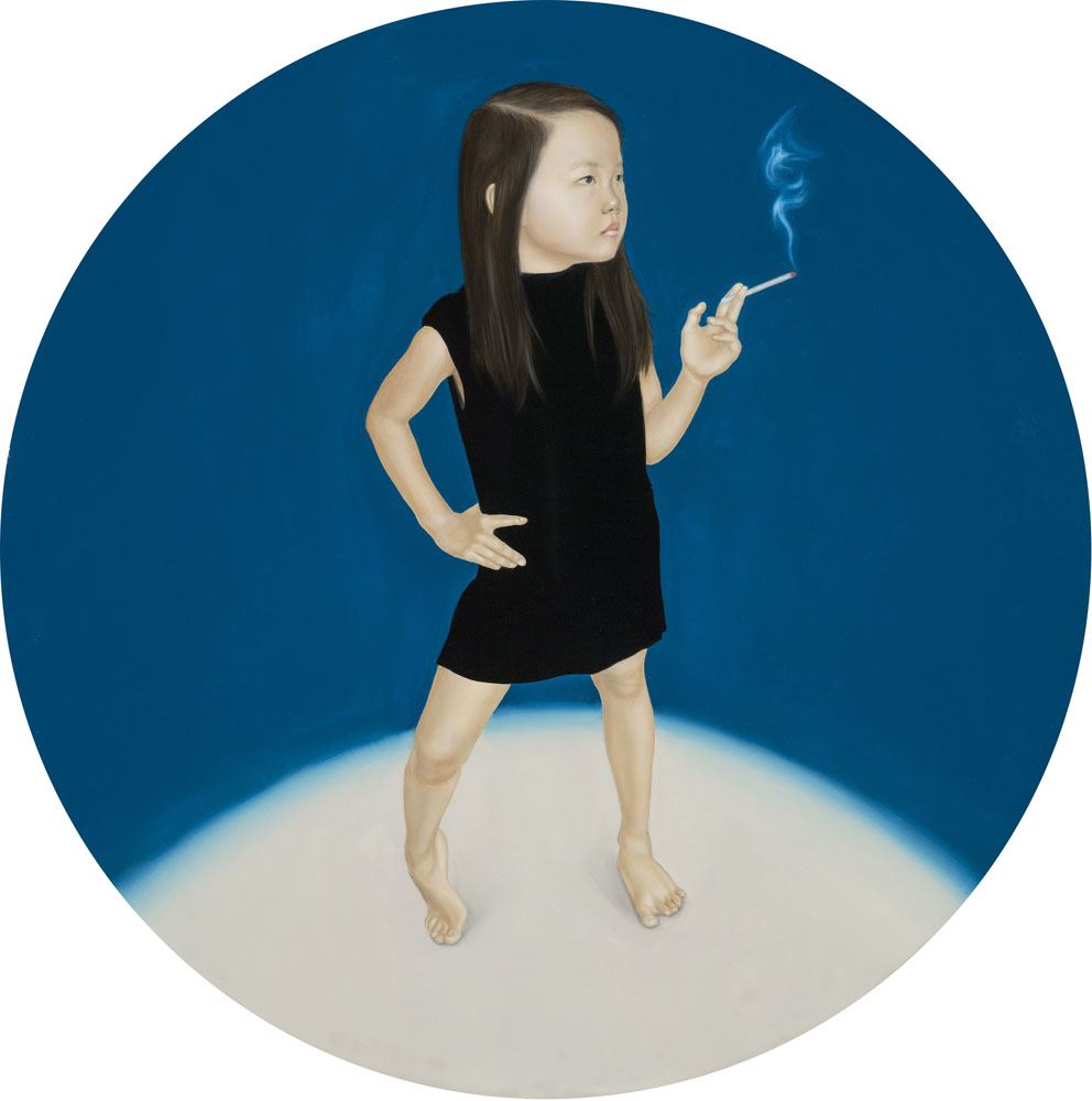 吳逸寒Yih-Han WU_菸the smoke_30x30cm_油彩、畫布Oil on Canvas_2015
