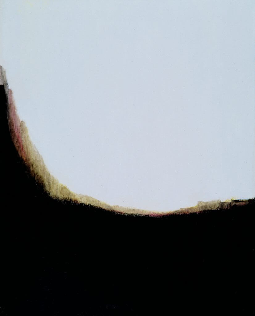 Panyoun WANG 王攀元_A Mountain Dwelling 山上人家_Oil on Cancas 油畫 _162x130cm_1998(形而上畫廊)