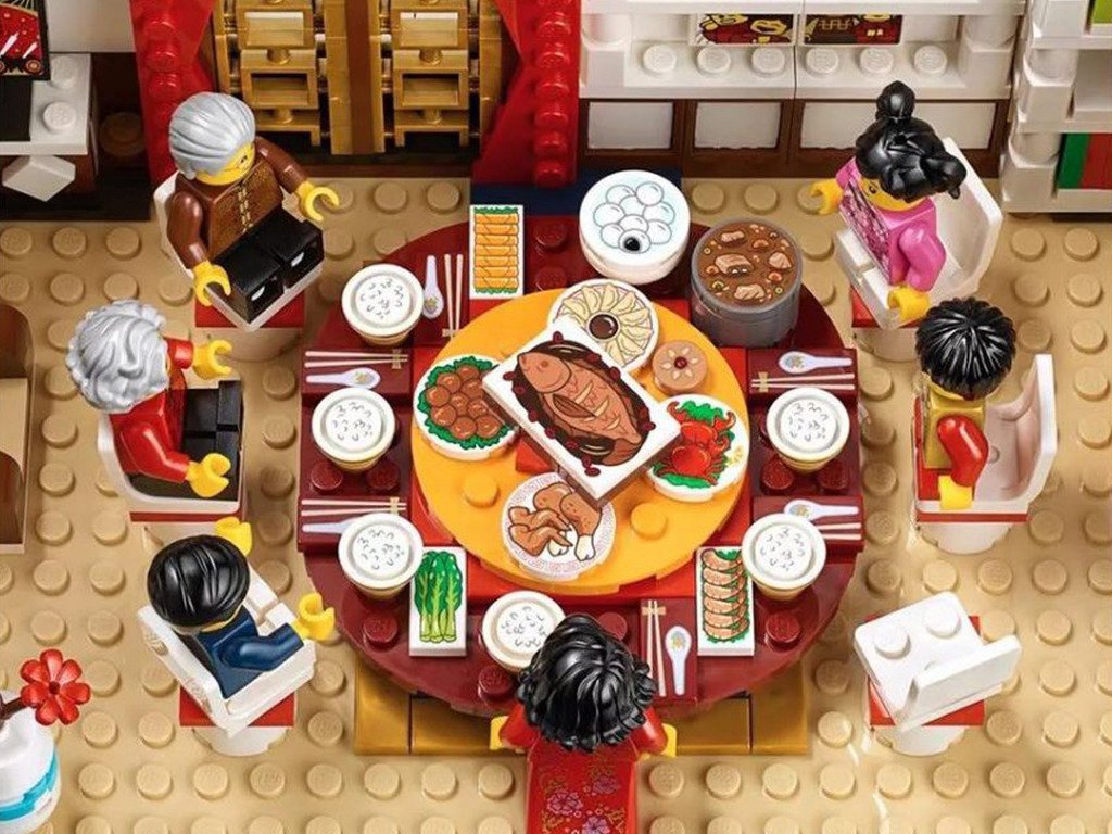 中國樂高年夜飯舞龍