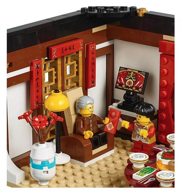 中國樂高年夜飯舞龍