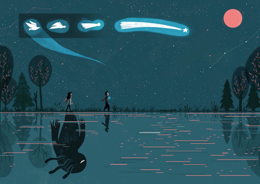 印尼少女療癒插畫