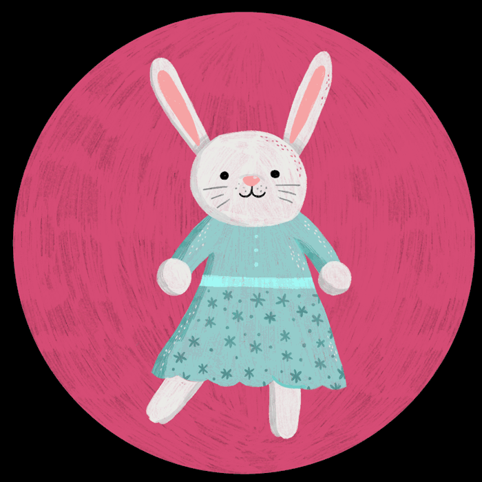 印尼少女療癒插畫