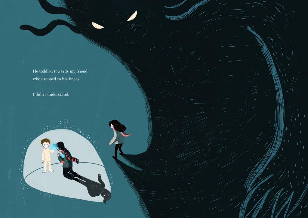 印尼少女療癒插畫