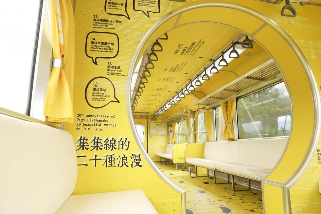 集集,彩繪列車,集集美術館,台鐵,金蕉,顏色,視覺,藝術
