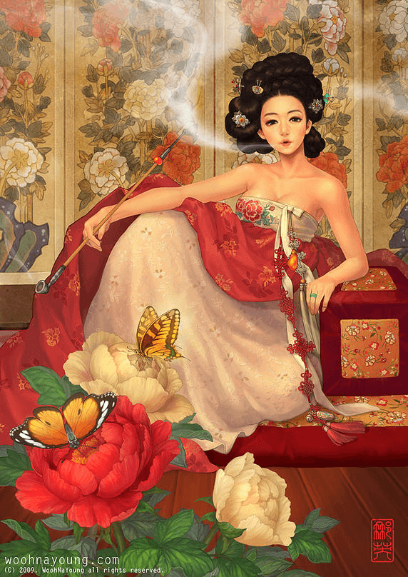 Nayoung Wooh,迪士尼,童話,插畫,韓國,韓國傳統服飾,宮廷,韓國古裝,動漫,動畫