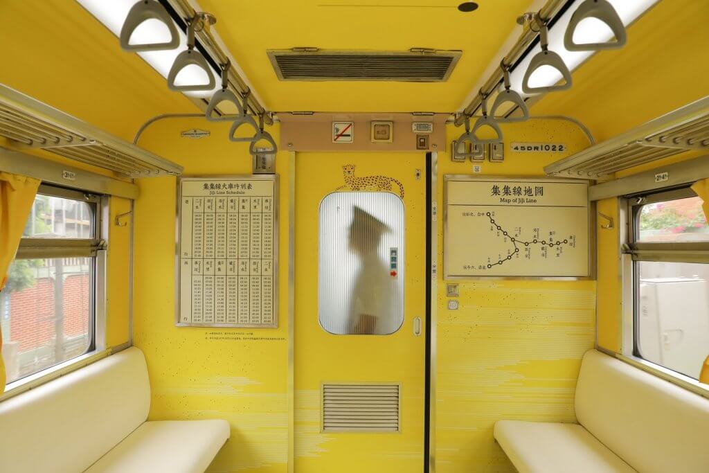 集集,彩繪列車,集集美術館,台鐵,金蕉,顏色,視覺,藝術