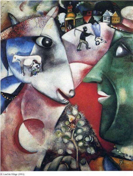Marc Chagall,夏卡爾,藝術,愛情,神祕學觀藝術,城市美學新態度