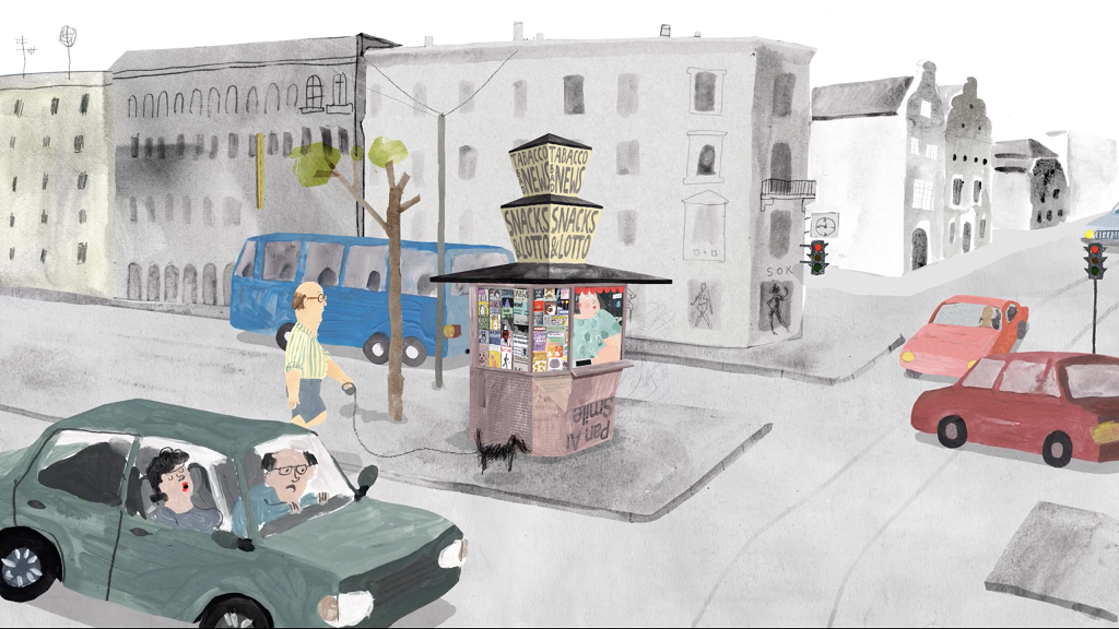 拉脫維亞設計師, Anete Melece,動畫短片,The Kiosk,Olga