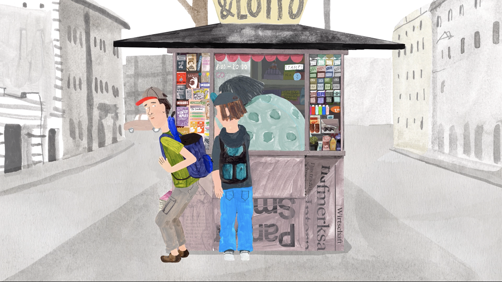 拉脫維亞設計師, Anete Melece,動畫短片,The Kiosk,Olga