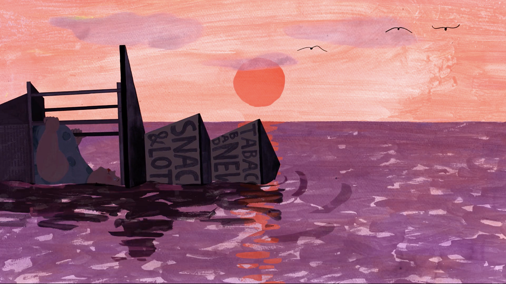 拉脫維亞設計師, Anete Melece,動畫短片,The Kiosk,Olga