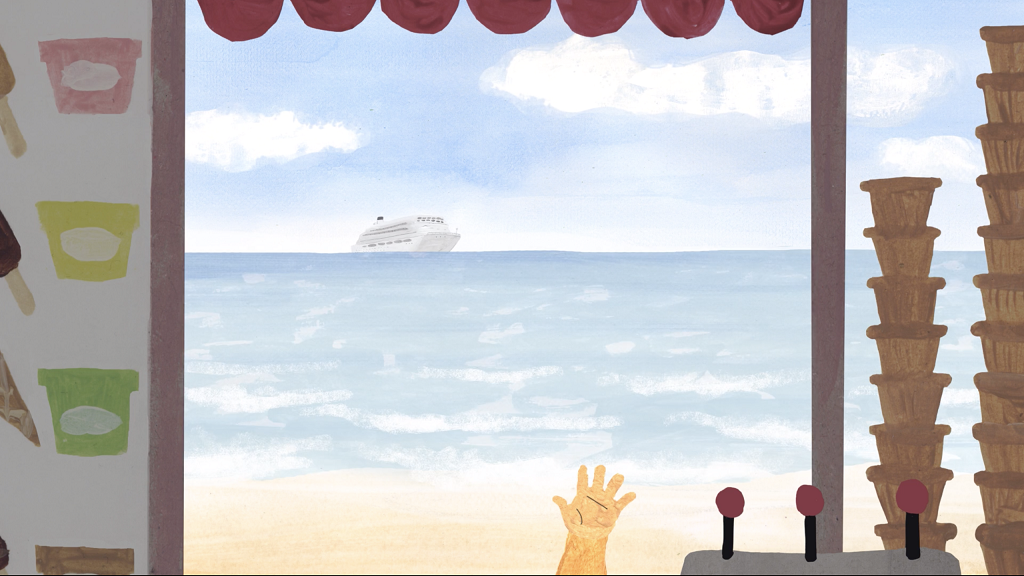 拉脫維亞設計師, Anete Melece,動畫短片,The Kiosk,Olga