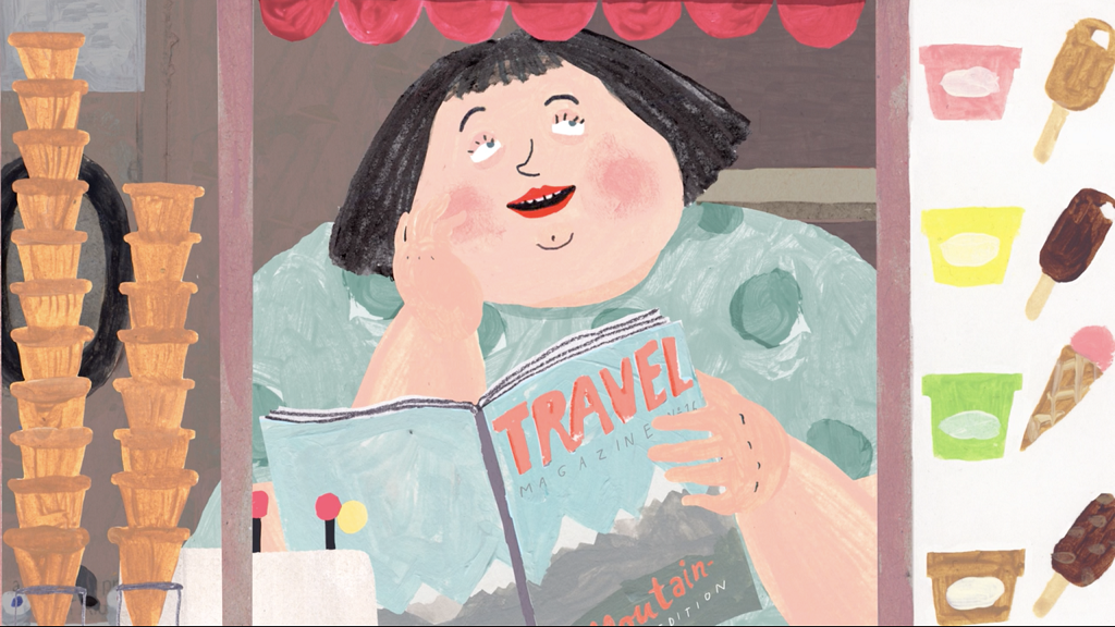 拉脫維亞設計師, Anete Melece,動畫短片,The Kiosk,Olga