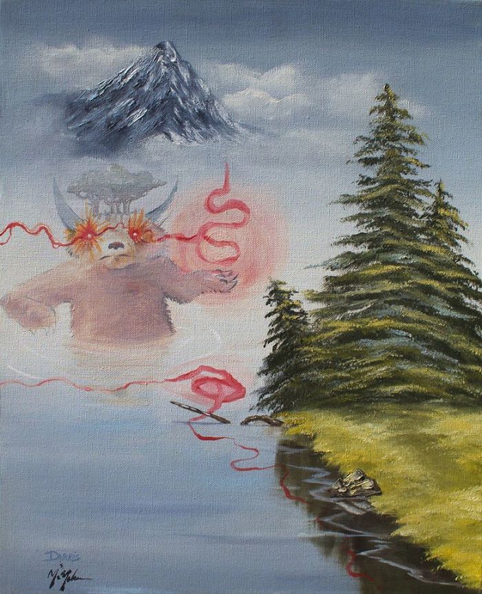 Chris McMahon 怪獸 舊畫新創