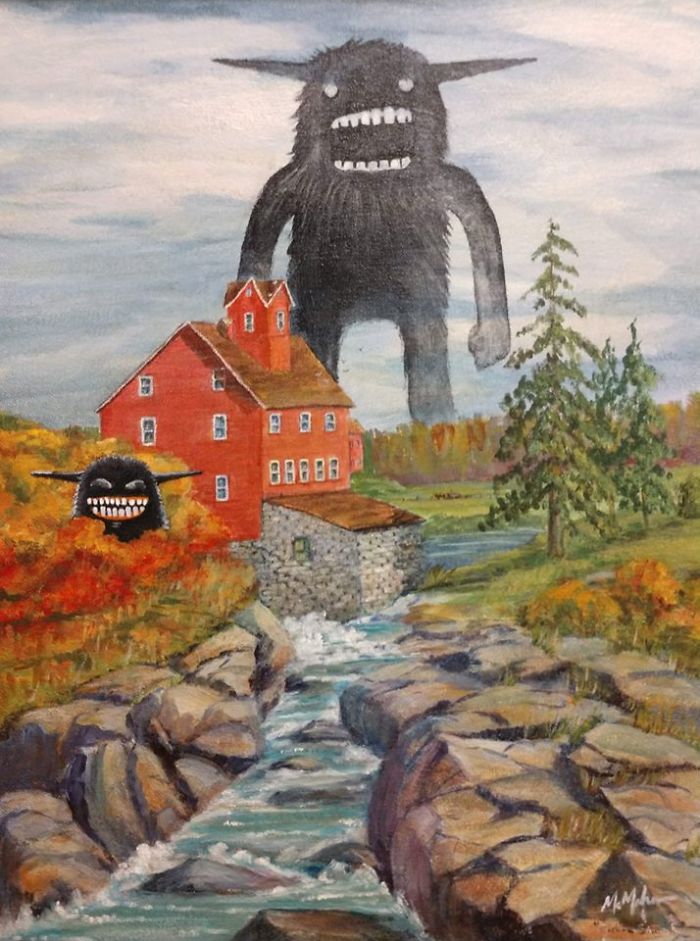 Chris McMahon 怪獸 舊畫新創