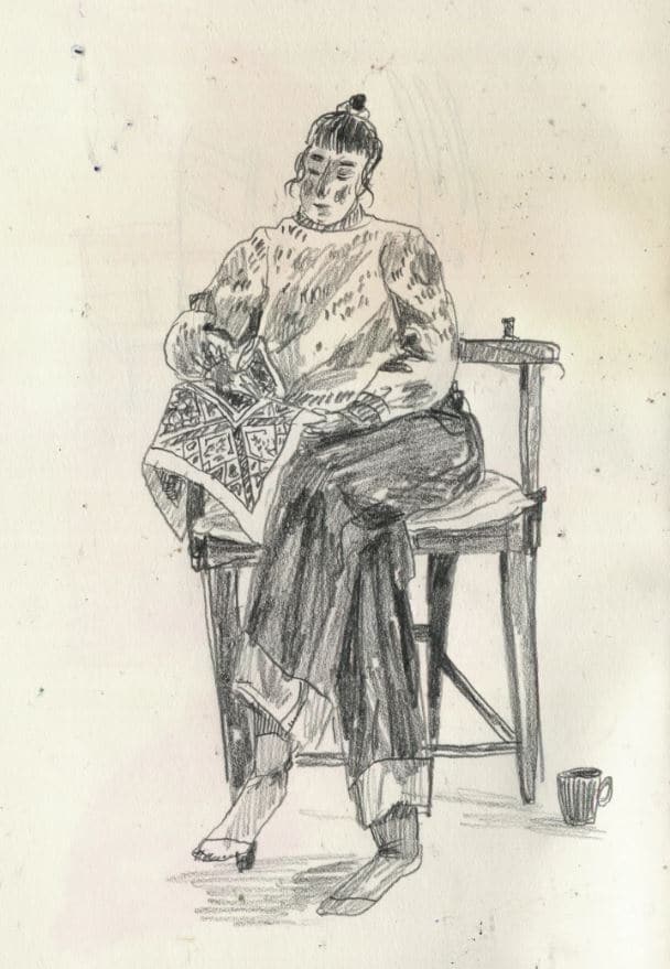 Molley 寧靜溫暖的插畫