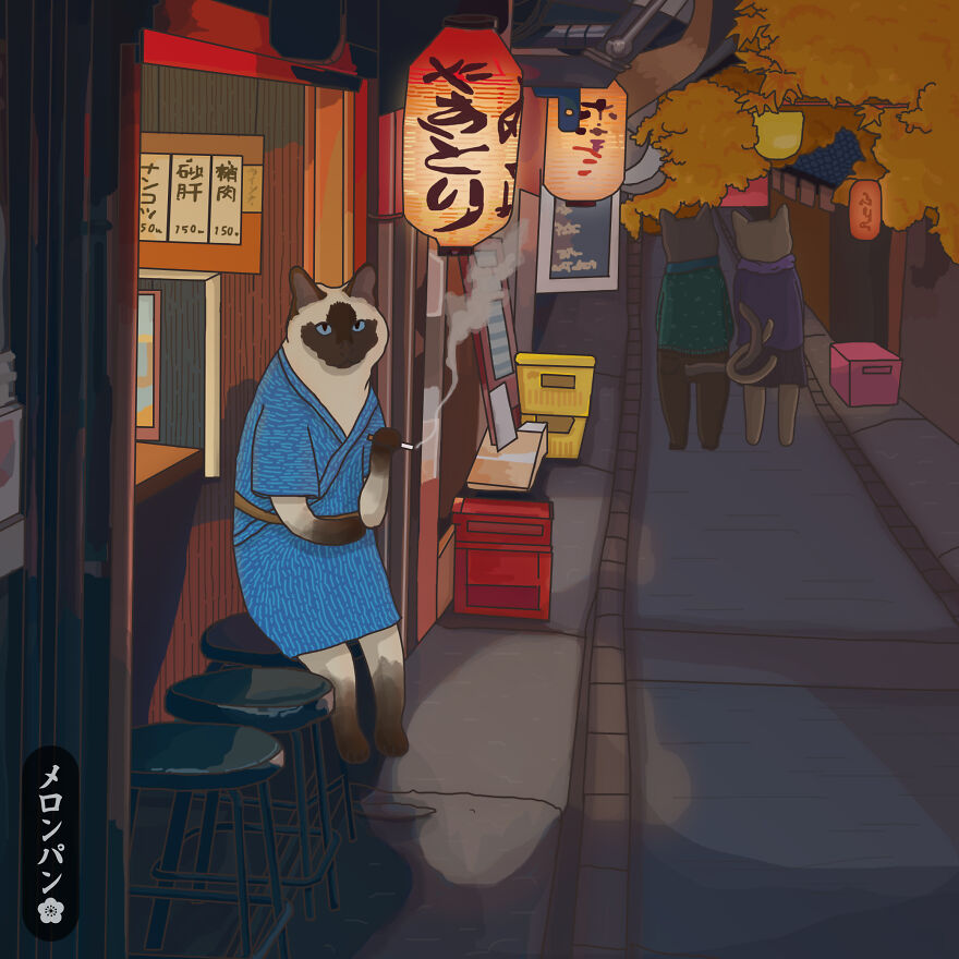 《Meronpan》動物插畫