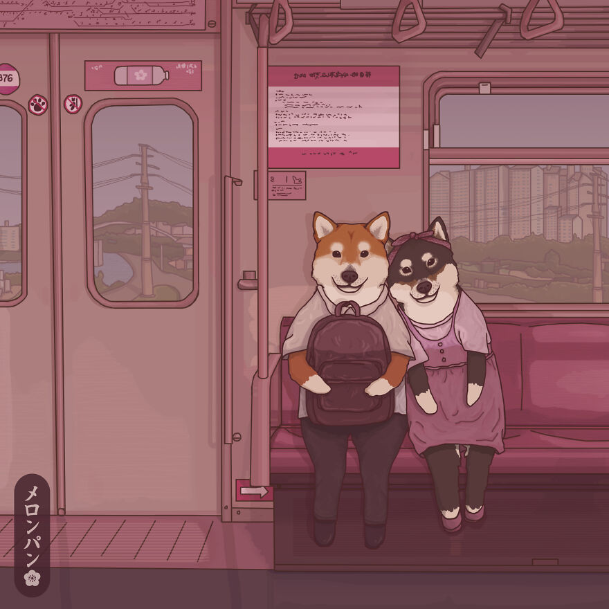 《Meronpan》 動物 插畫