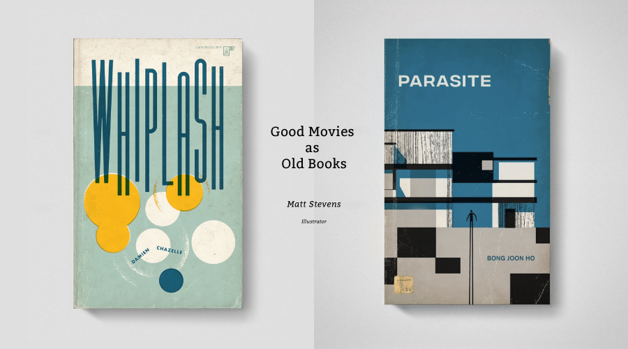 插畫家Matt Stevens《Good movies as old books》