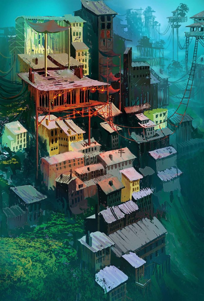 Raphael Vanhomwegen 數位插畫 都市