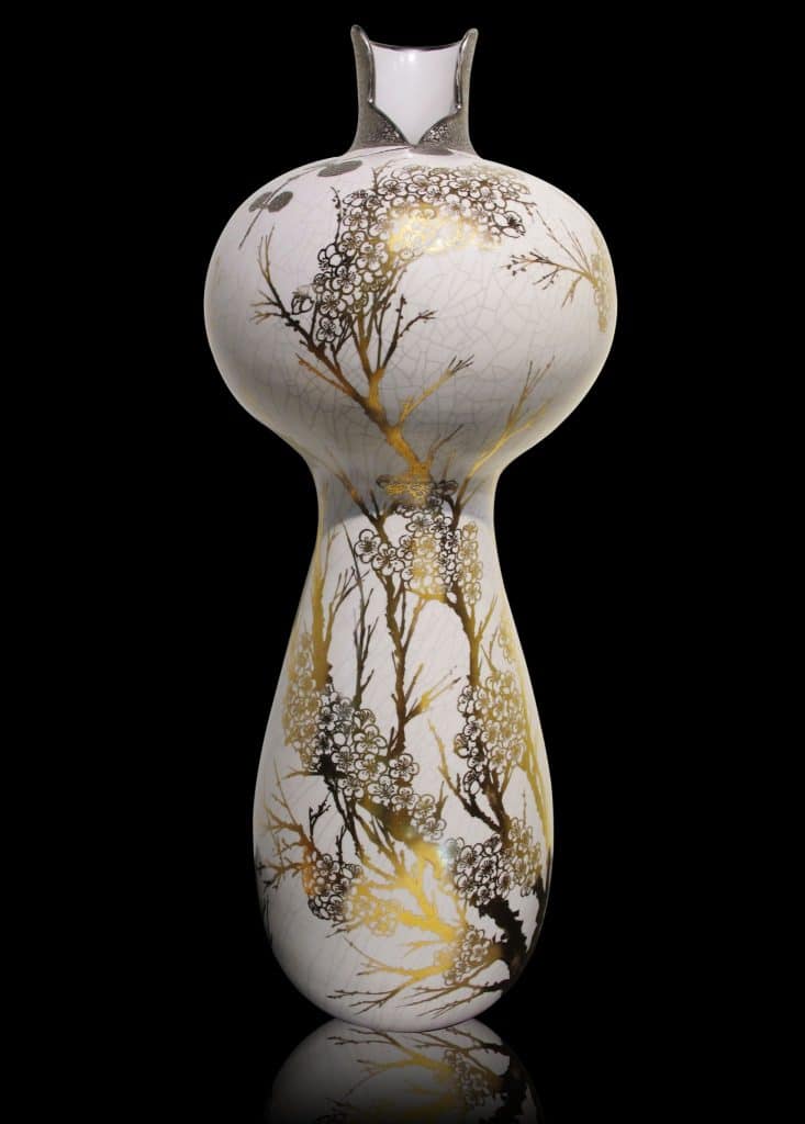 曾祥軒，〈冬白花裳〉　「微心。觀影」曾祥軒、廖偉淇-  陶瓷 、 金工 創作雙個展